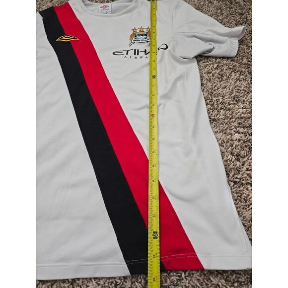Manchester City 09/10 Home Jersey Umbro Etihad Sash Kit Size 36 Small VTG Y2K - Picture 5 of 7